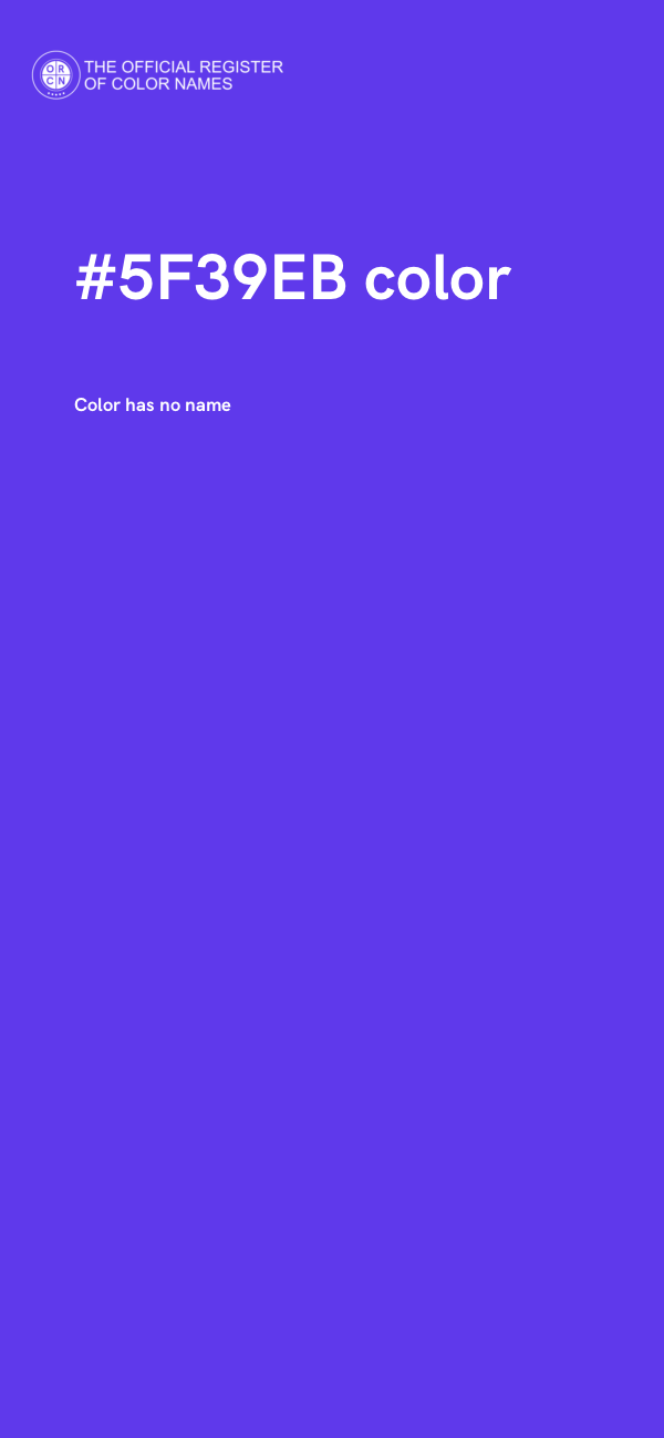 #5F39EB color image