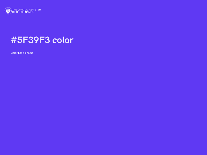 #5F39F3 color image