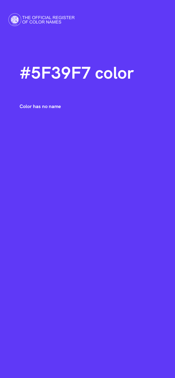 #5F39F7 color image