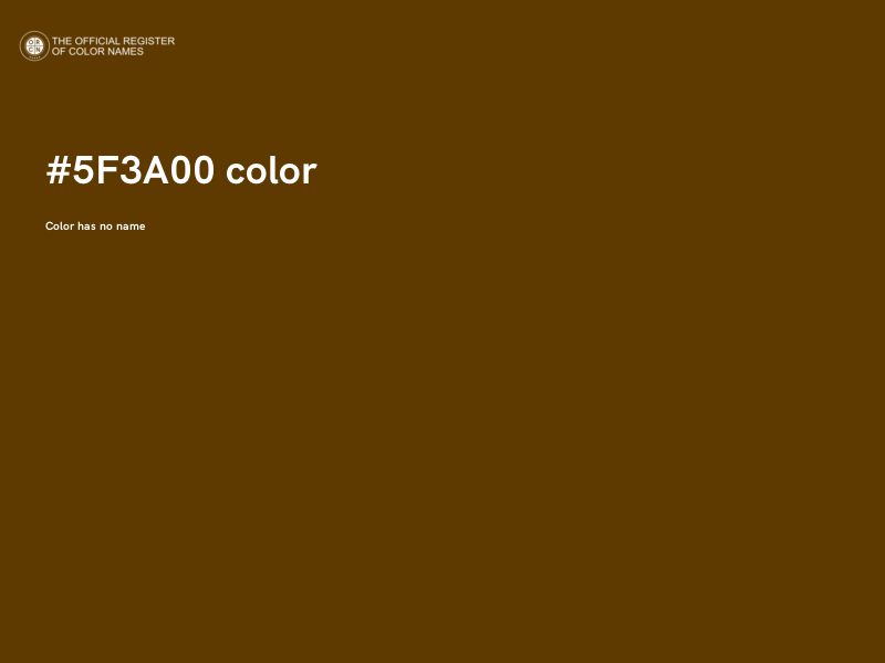 #5F3A00 color image
