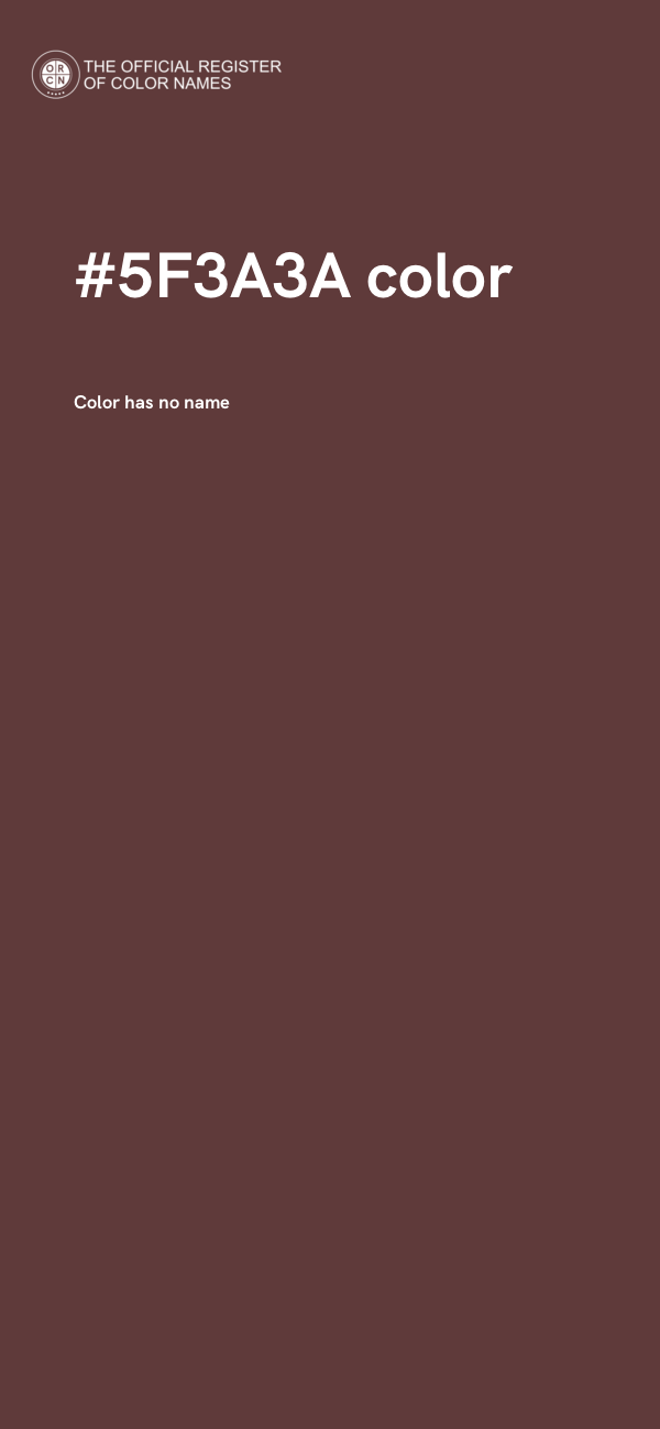 #5F3A3A color image