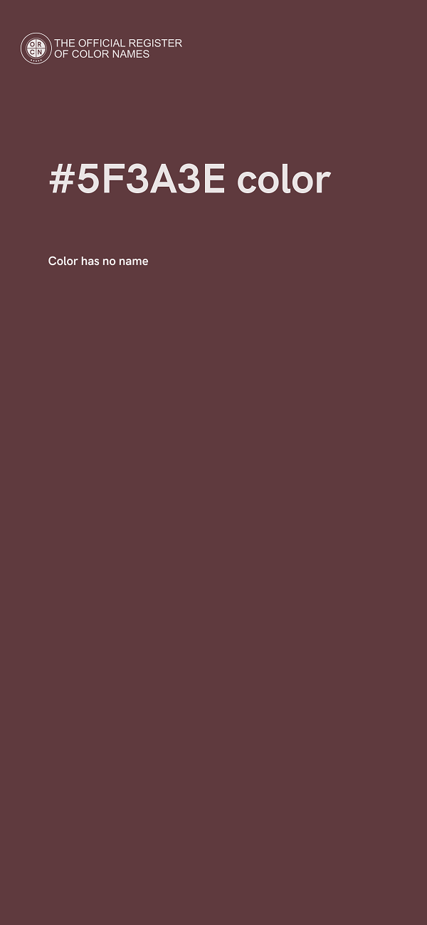 #5F3A3E color image
