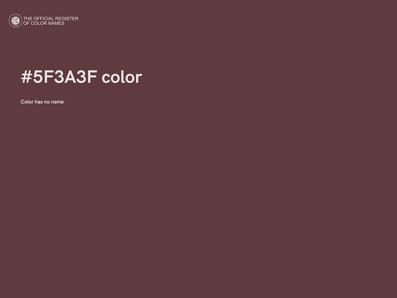 #5F3A3F color image