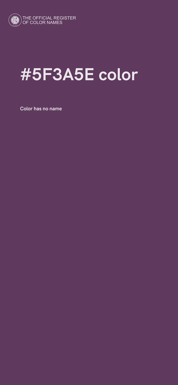 #5F3A5E color image