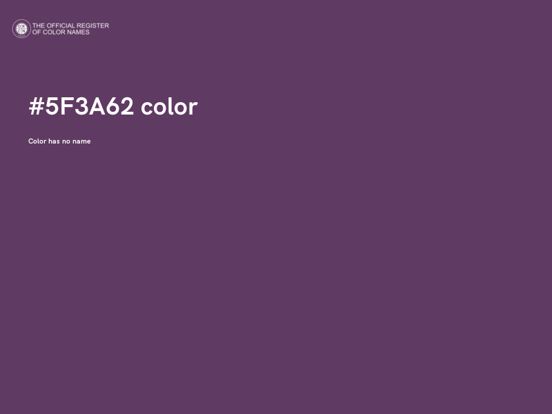 #5F3A62 color image