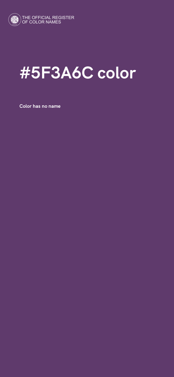 #5F3A6C color image