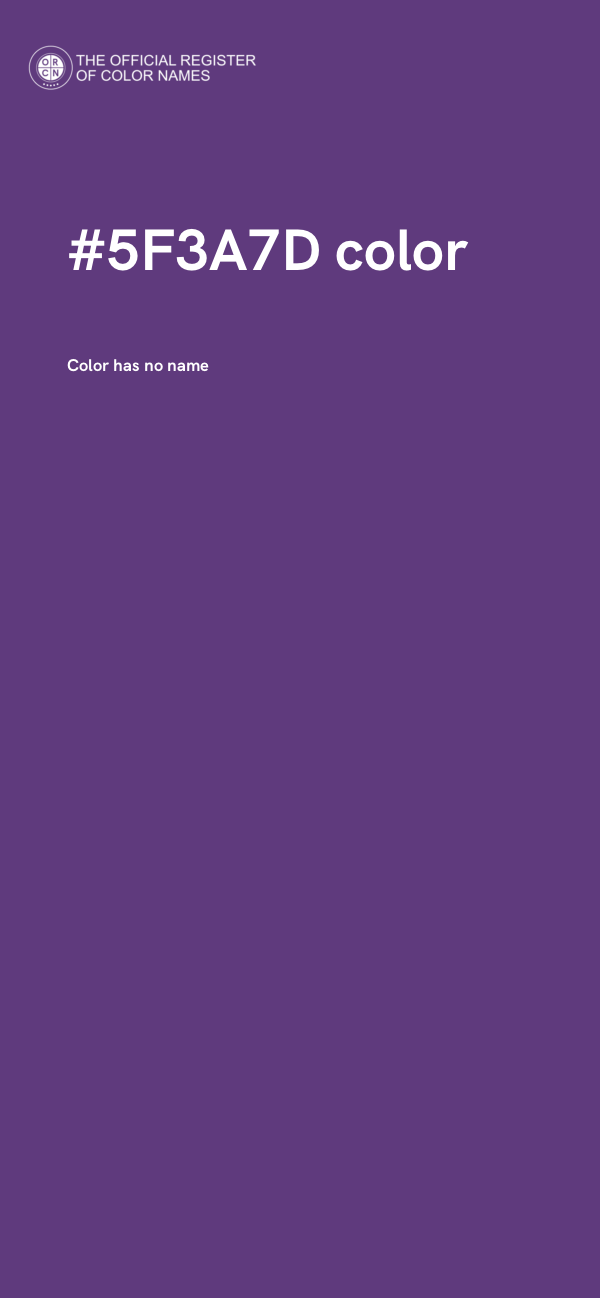 #5F3A7D color image