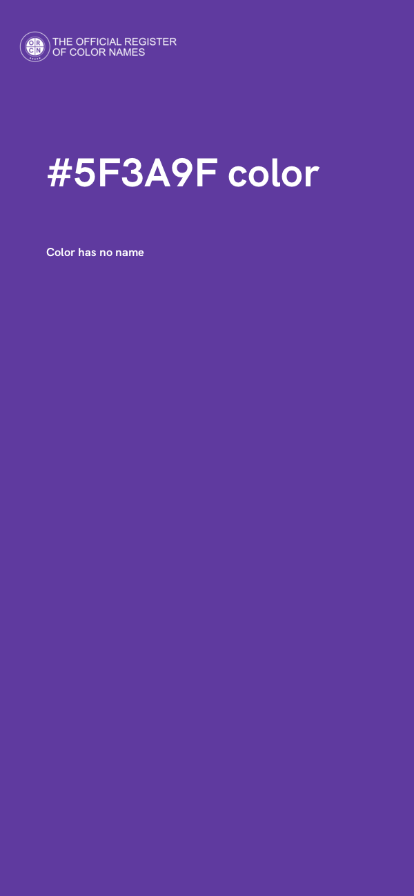 #5F3A9F color image
