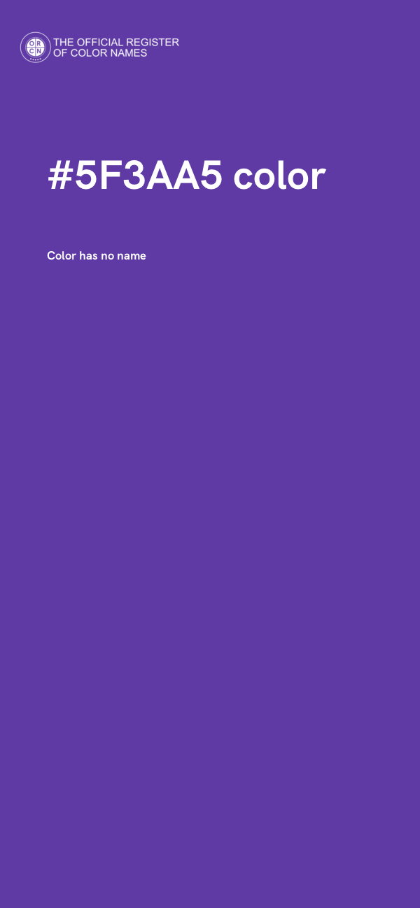 #5F3AA5 color image