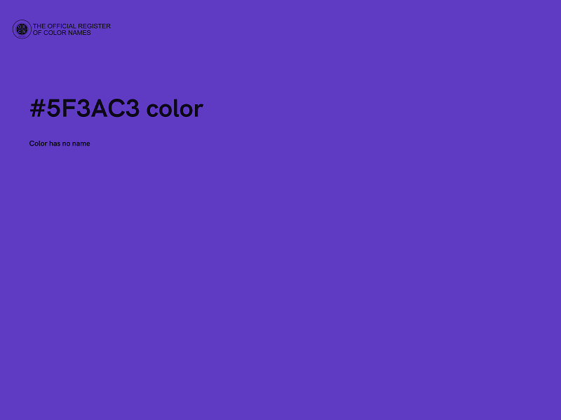 #5F3AC3 color image