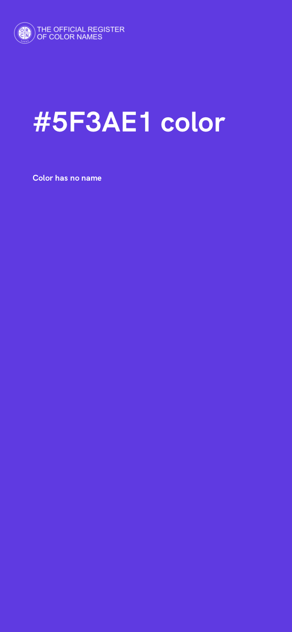 #5F3AE1 color image