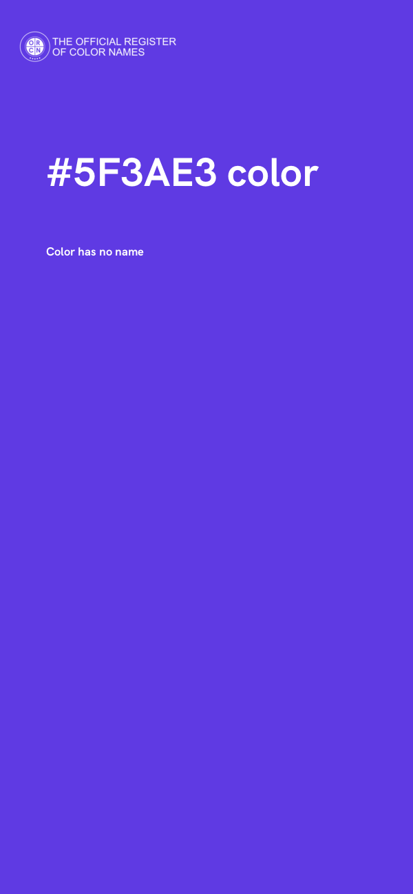 #5F3AE3 color image