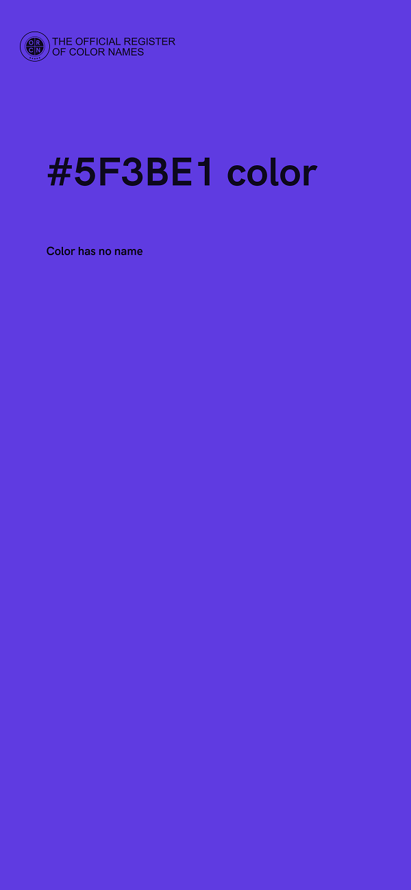 #5F3BE1 color image