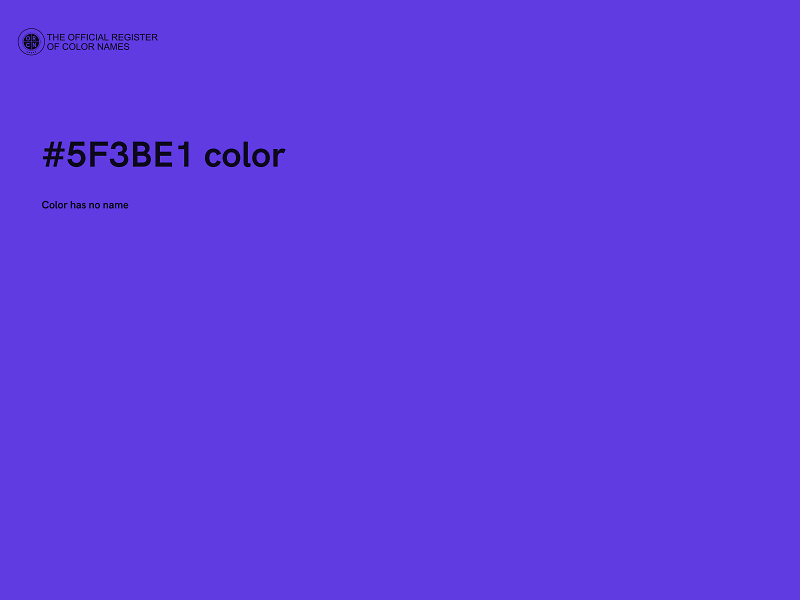 #5F3BE1 color image