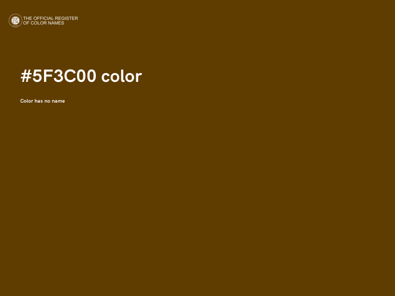 #5F3C00 color image