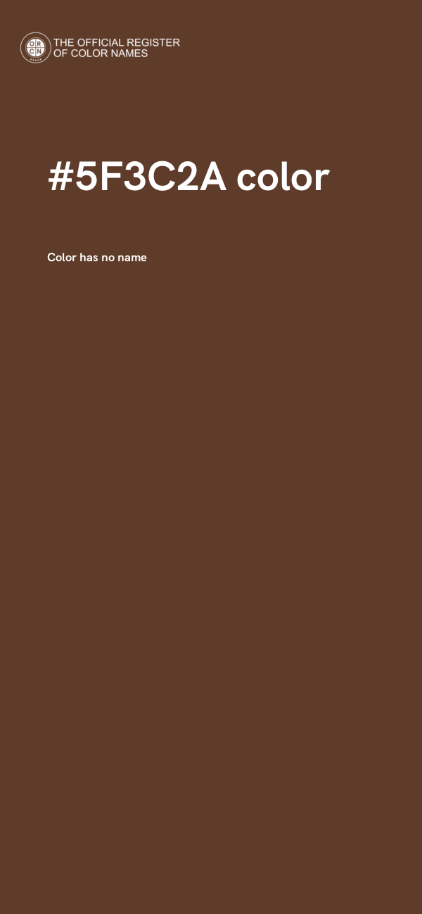 #5F3C2A color image