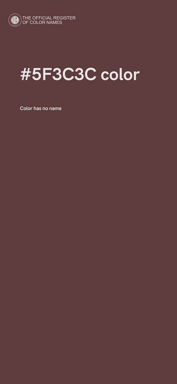 #5F3C3C color image