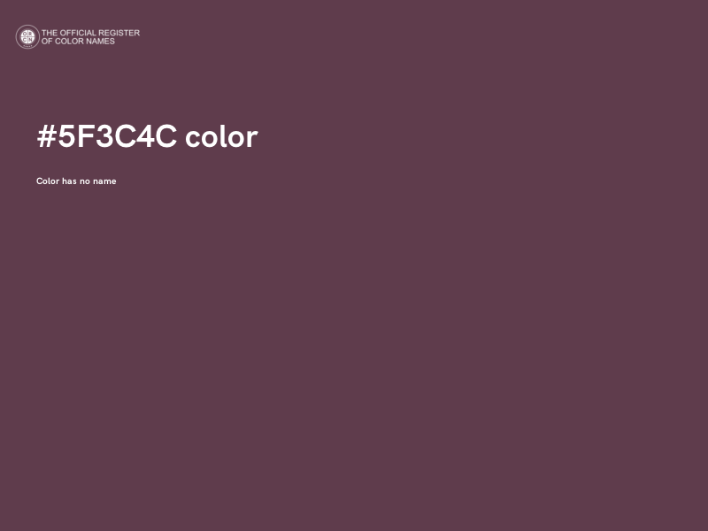#5F3C4C color image