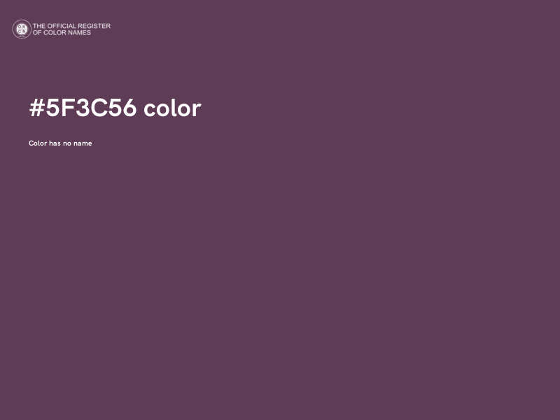 #5F3C56 color image