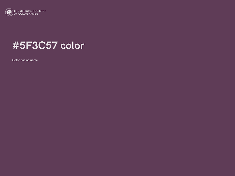 #5F3C57 color image