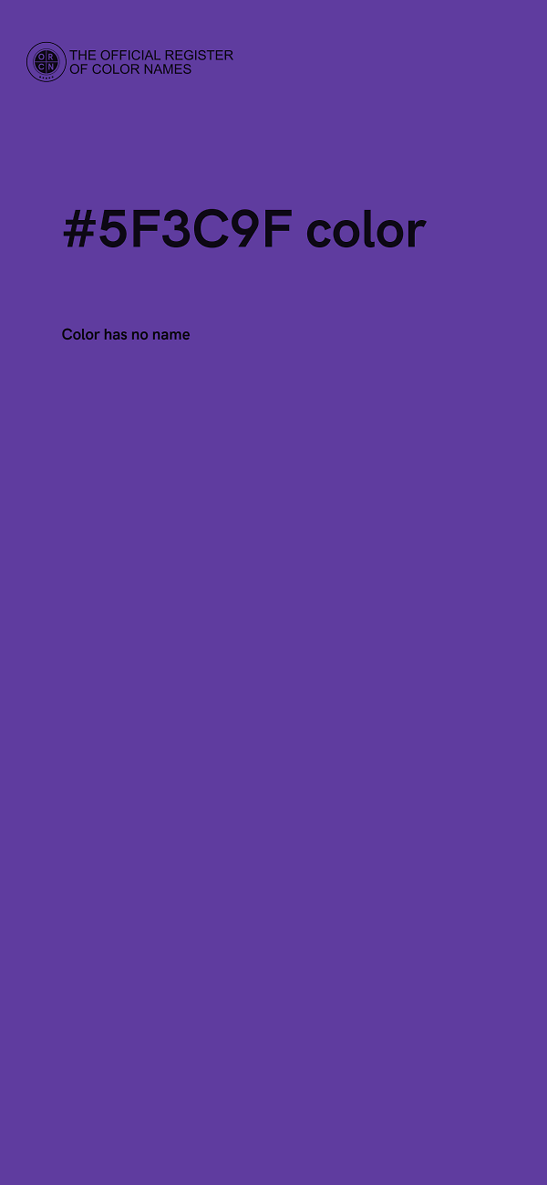 #5F3C9F color image