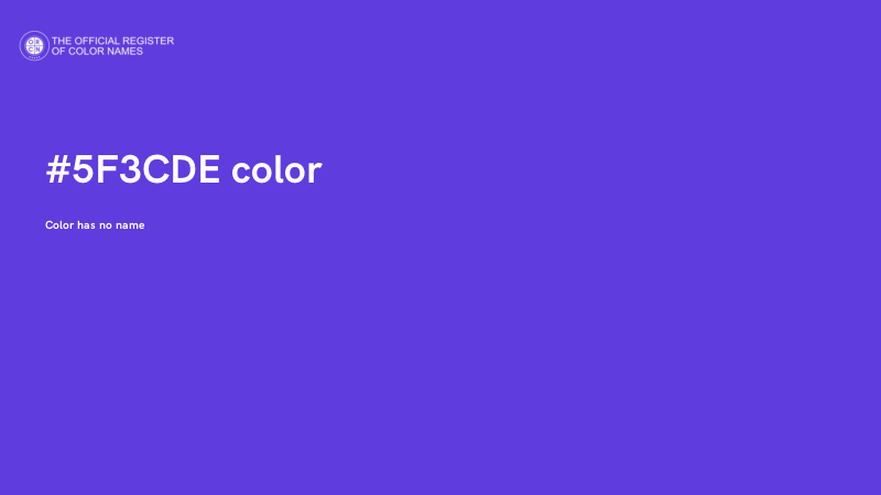 #5F3CDE color image