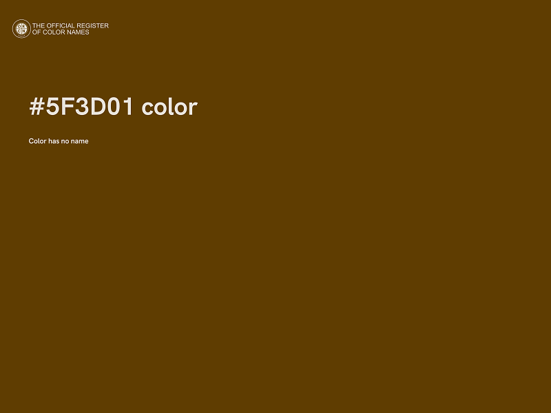 #5F3D01 color image