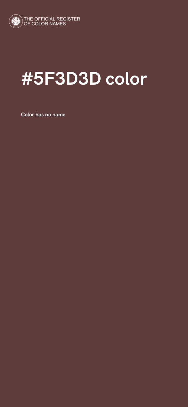 #5F3D3D color image