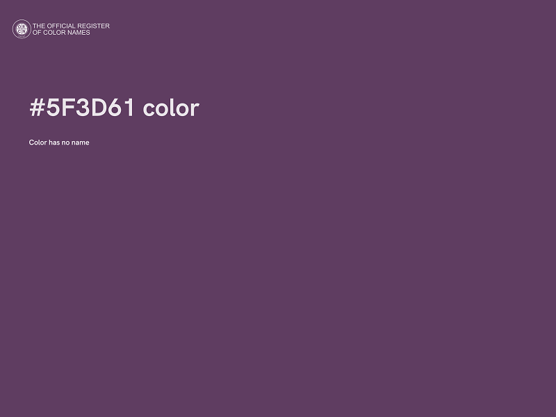 #5F3D61 color image