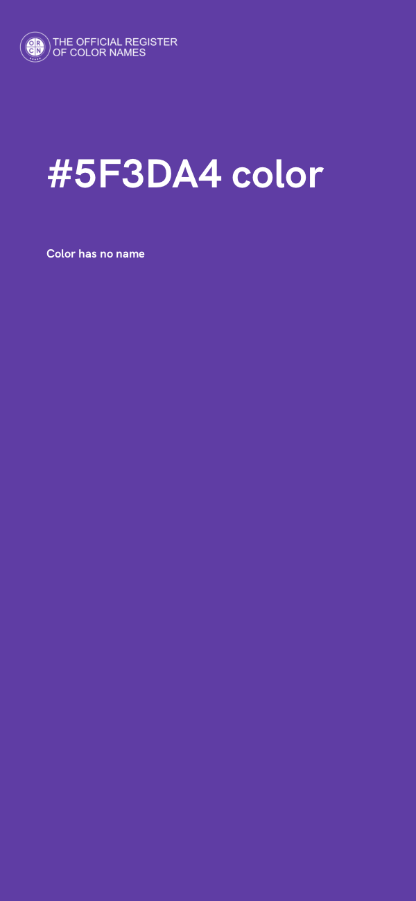 #5F3DA4 color image
