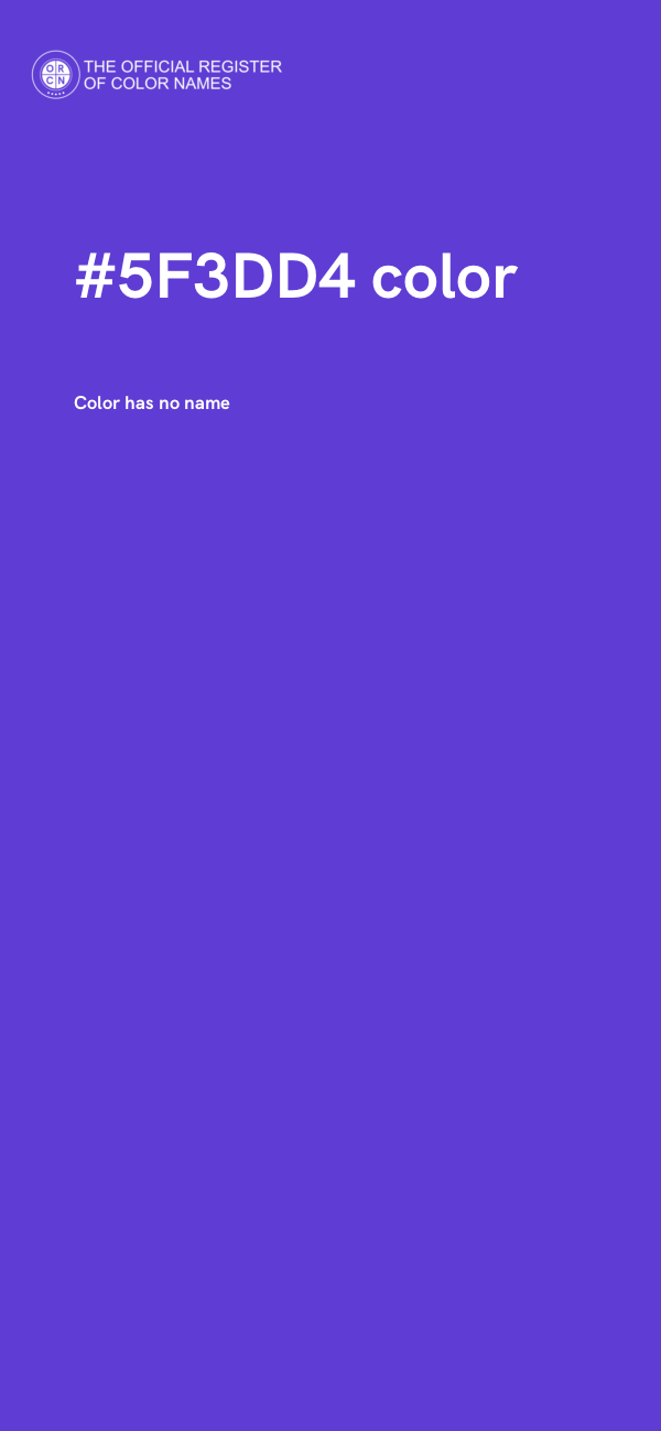 #5F3DD4 color image