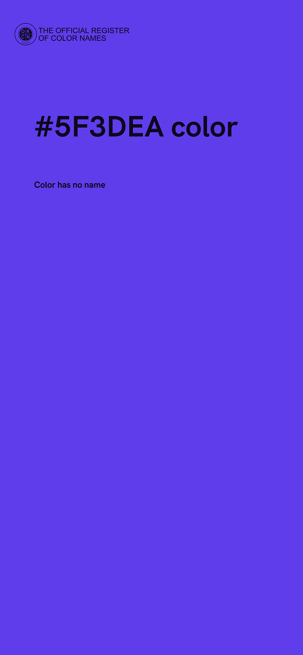 #5F3DEA color image