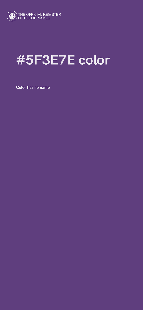 #5F3E7E color image