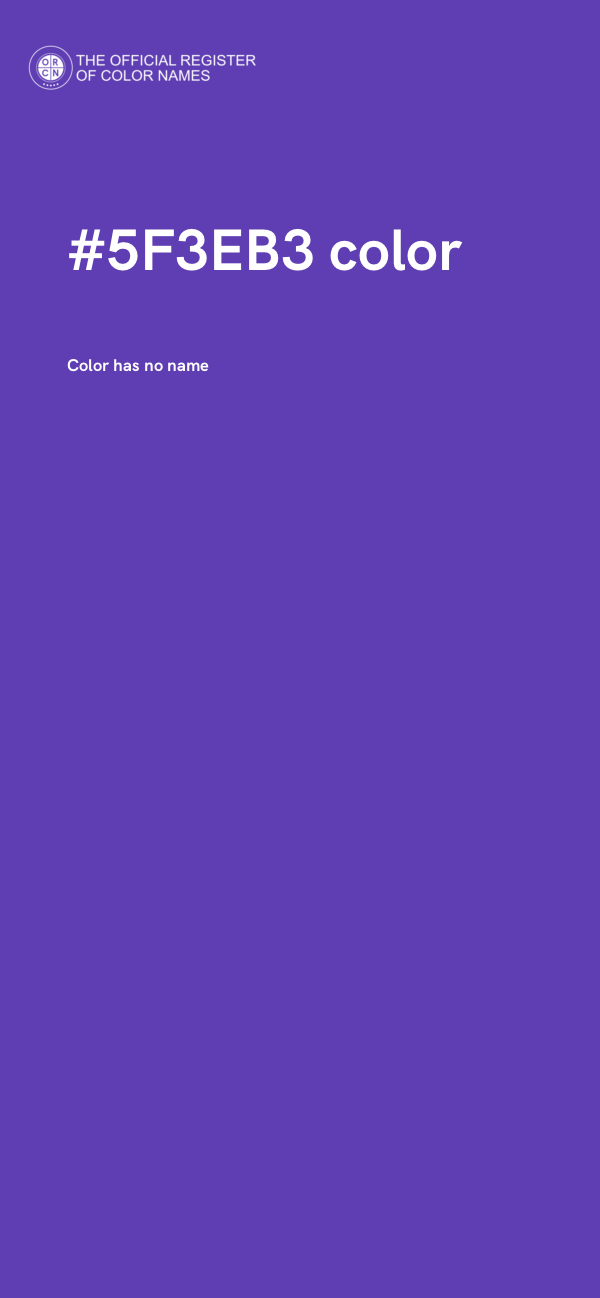 #5F3EB3 color image