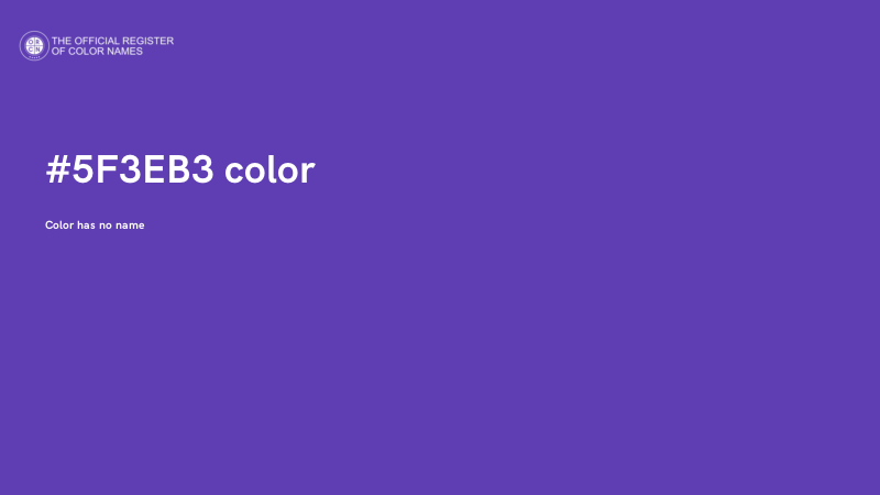 #5F3EB3 color image
