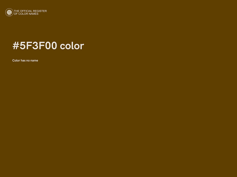 #5F3F00 color image