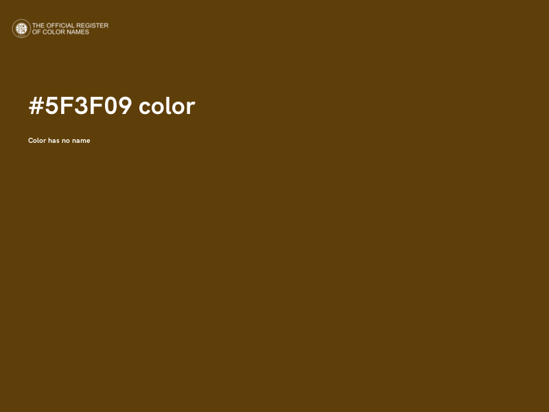 #5F3F09 color image