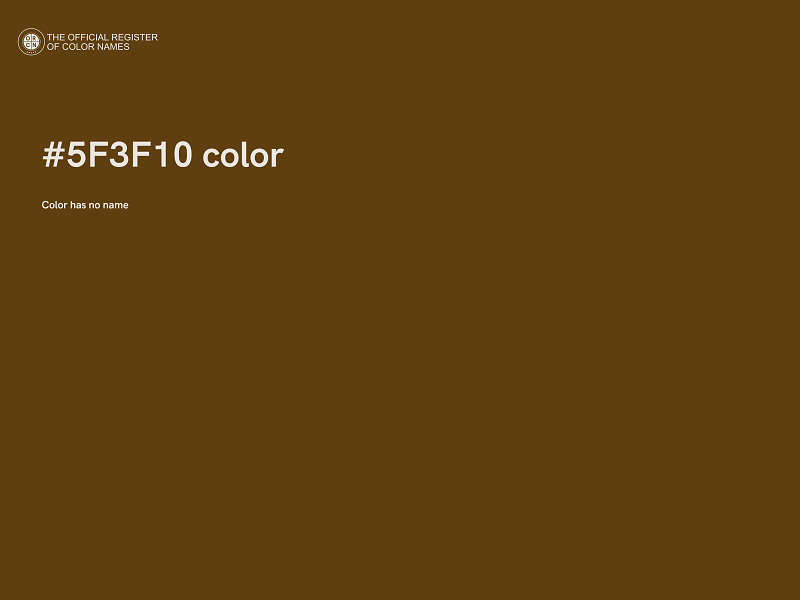 #5F3F10 color image