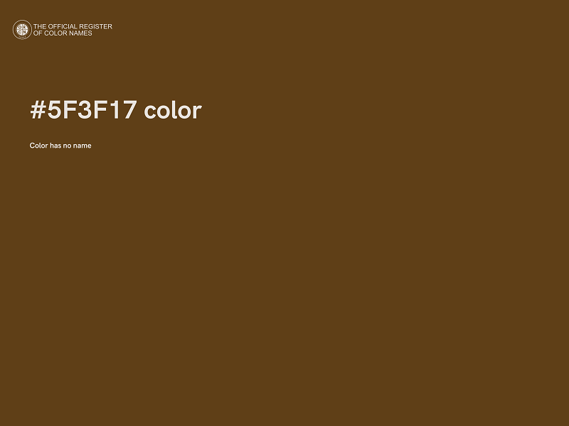 #5F3F17 color image