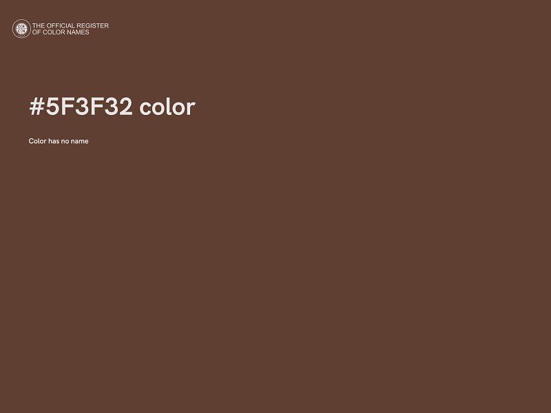 #5F3F32 color image