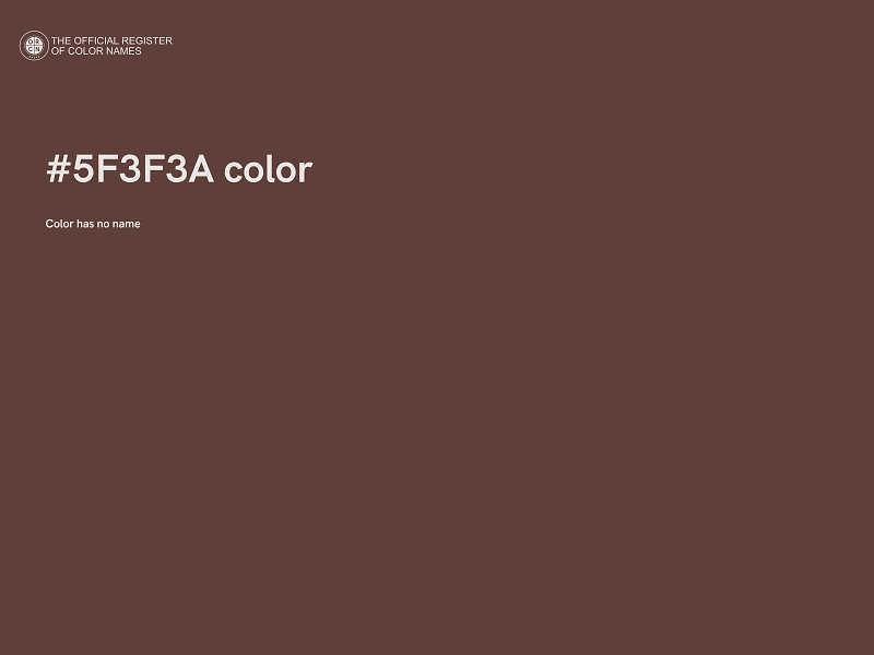 #5F3F3A color image