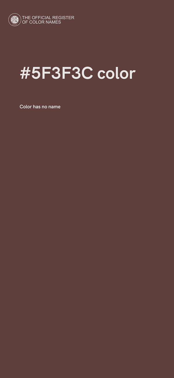 #5F3F3C color image