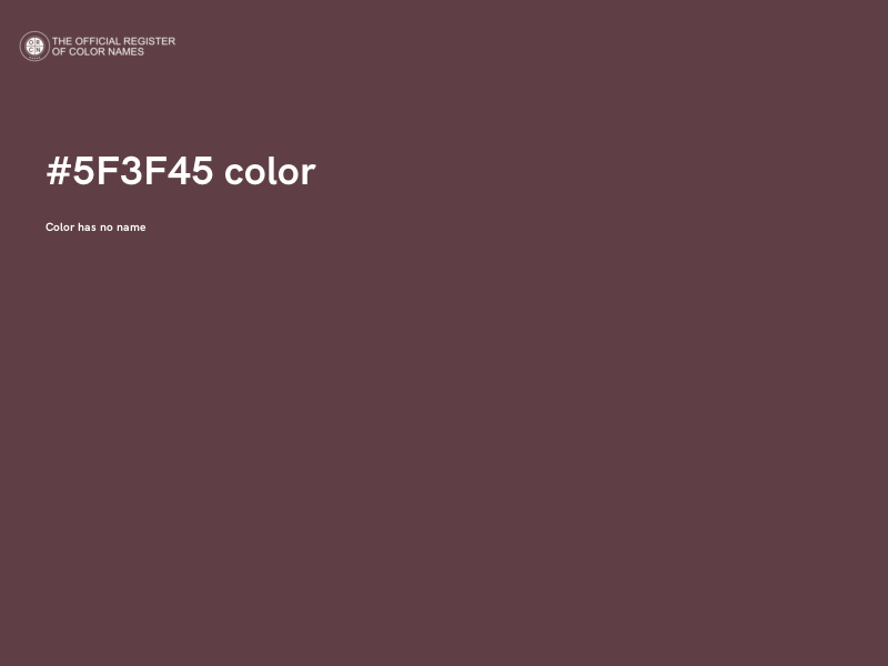 #5F3F45 color image