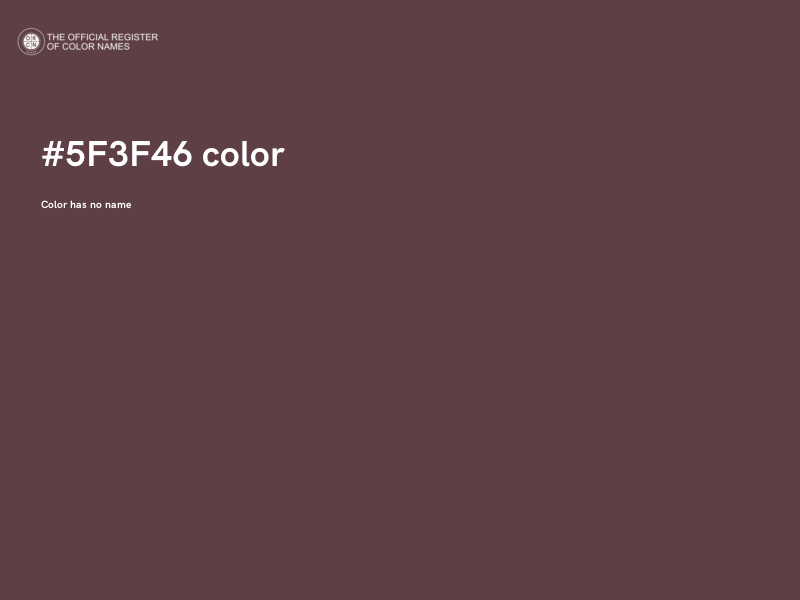 #5F3F46 color image