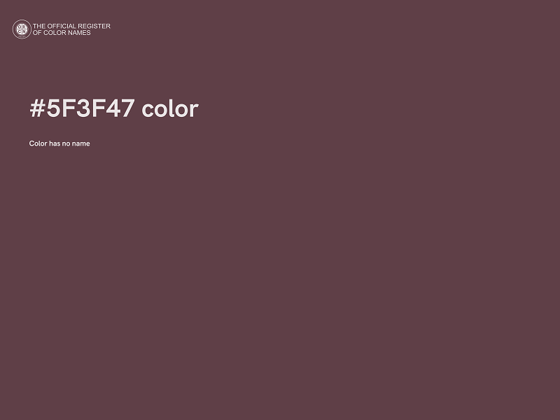#5F3F47 color image
