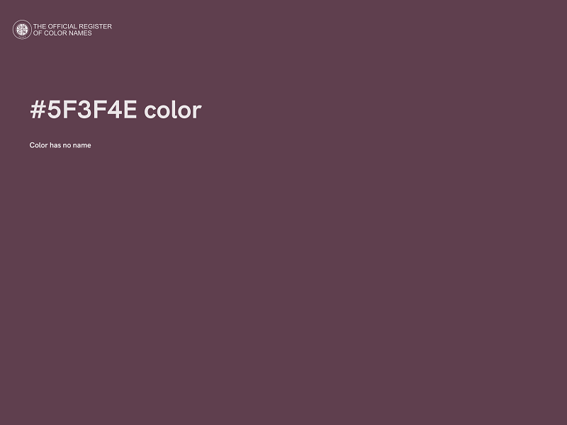 #5F3F4E color image