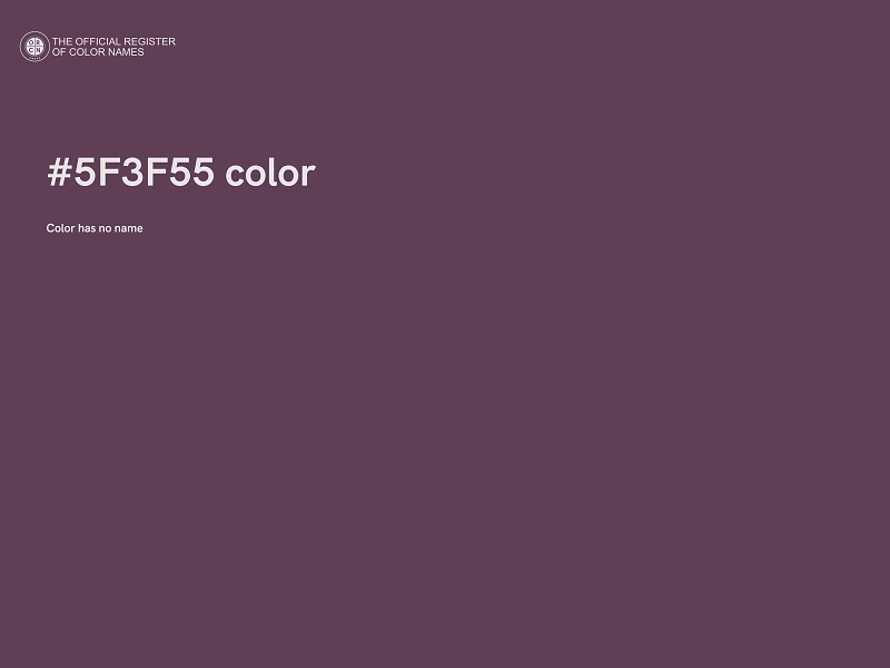 #5F3F55 color image