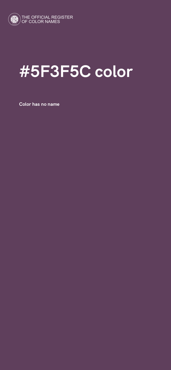 #5F3F5C color image