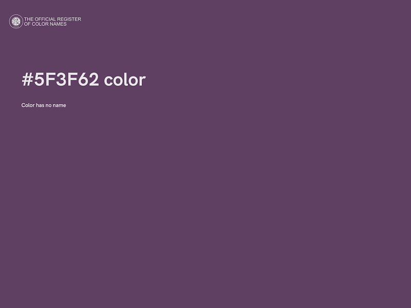 #5F3F62 color image