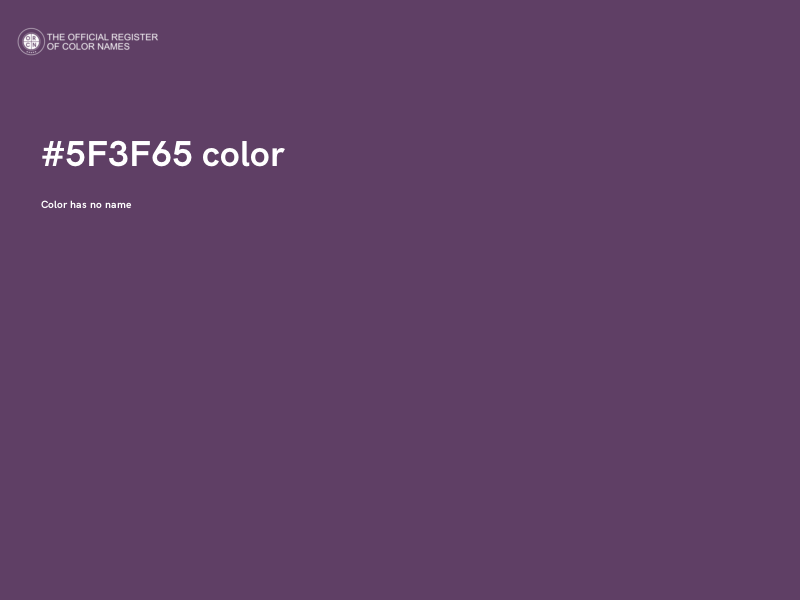 #5F3F65 color image